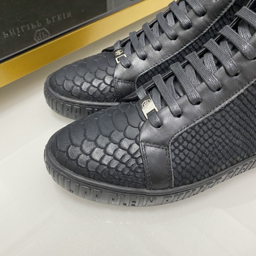 Replica Philipp Plein PP High Tops Shoes For Men #1025023 $85.00 USD for Wholesale