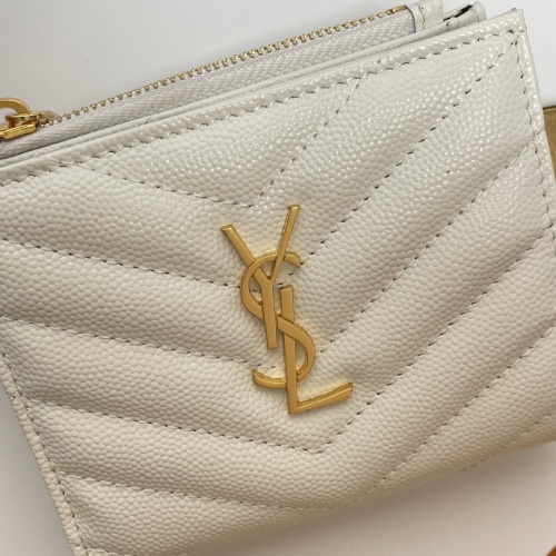 Replica Yves Saint Laurent AAA Quality Wallets For Women #1025128 $85.00 USD for Wholesale