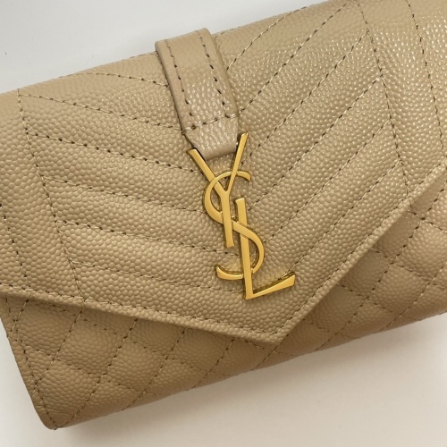 Replica Yves Saint Laurent AAA Quality Wallets For Women #1025137 $85.00 USD for Wholesale