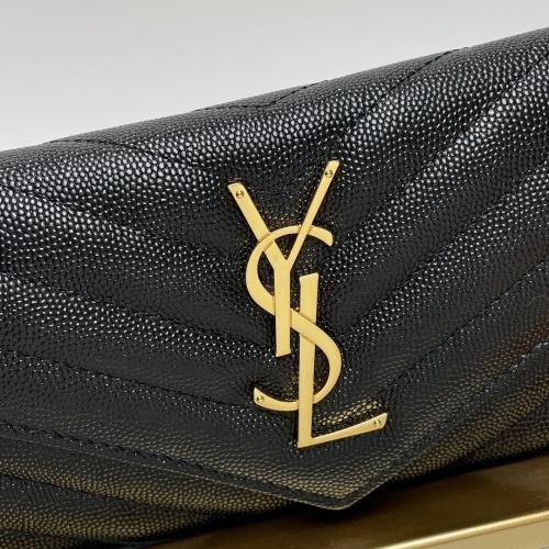 Replica Yves Saint Laurent AAA Quality Wallets For Women #1025142 $105.00 USD for Wholesale