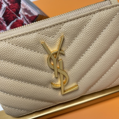 Replica Yves Saint Laurent AAA Quality Wallets For Women #1025155 $76.00 USD for Wholesale