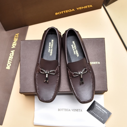Replica Bottega Veneta BV Leather Shoes For Men #1025186 $80.00 USD for Wholesale
