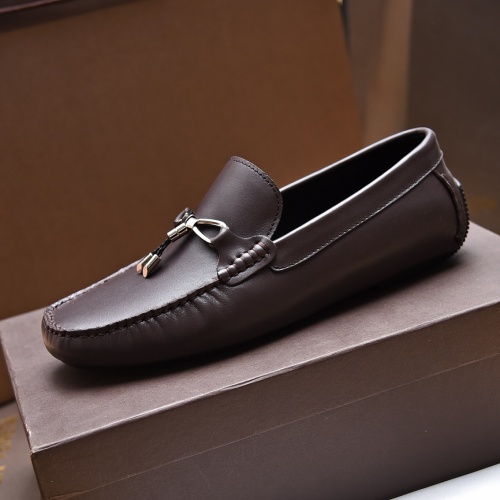 Replica Bottega Veneta BV Leather Shoes For Men #1025186 $80.00 USD for Wholesale