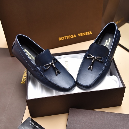 Replica Bottega Veneta BV Leather Shoes For Men #1025187 $80.00 USD for Wholesale