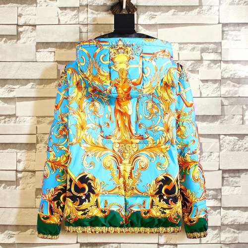 Replica Versace Down Coat Long Sleeved For Men #1025547 $108.00 USD for Wholesale