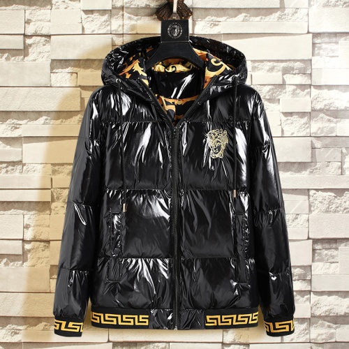 Replica Versace Down Coat Long Sleeved For Men #1025548, $108.00 USD, [ITEM#1025548], Replica Versace Down Coat outlet from China