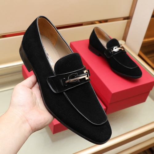 Replica Salvatore Ferragamo Leather Shoes For Men #1026020 $125.00 USD for Wholesale