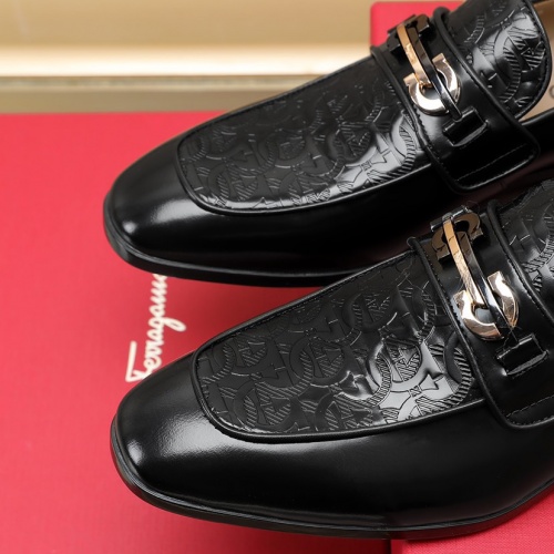 Replica Salvatore Ferragamo Leather Shoes For Men #1026028 $125.00 USD for Wholesale