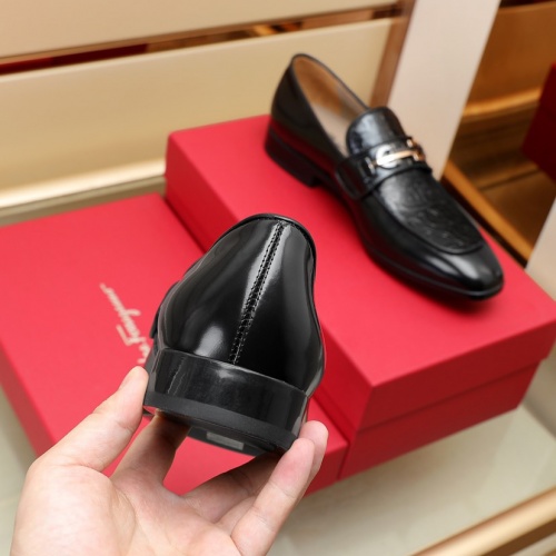 Replica Salvatore Ferragamo Leather Shoes For Men #1026028 $125.00 USD for Wholesale