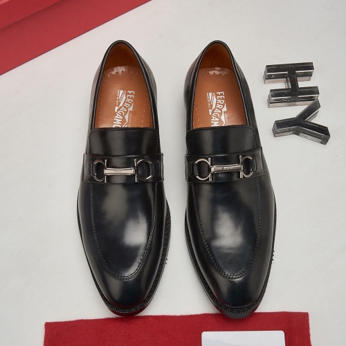 Replica Salvatore Ferragamo Leather Shoes For Men #1026033 $80.00 USD for Wholesale