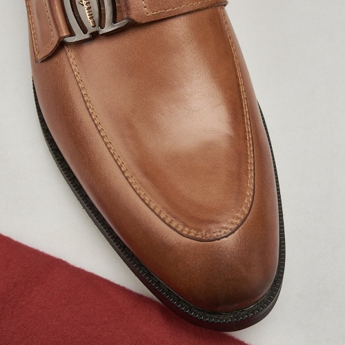 Replica Salvatore Ferragamo Leather Shoes For Men #1026034 $80.00 USD for Wholesale
