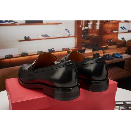 Replica Salvatore Ferragamo Leather Shoes For Men #1026035 $80.00 USD for Wholesale