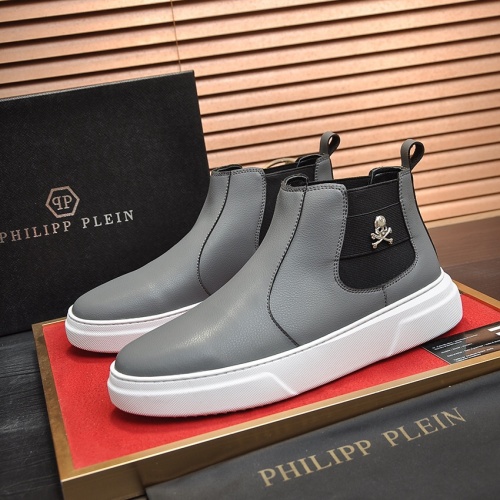 Replica Philipp Plein PP High Tops Shoes For Men #1026176, $88.00 USD, [ITEM#1026176], Replica Philipp Plein PP High Tops Shoes outlet from China