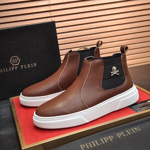 Replica Philipp Plein PP High Tops Shoes For Men #1026177, $88.00 USD, [ITEM#1026177], Replica Philipp Plein PP High Tops Shoes outlet from China