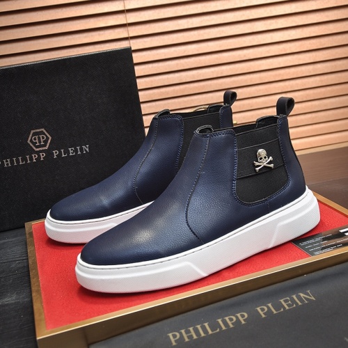 Replica Philipp Plein PP High Tops Shoes For Men #1026179, $88.00 USD, [ITEM#1026179], Replica Philipp Plein PP High Tops Shoes outlet from China