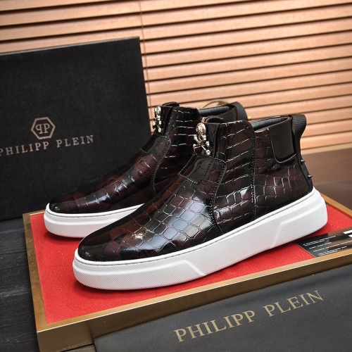 Replica Philipp Plein PP High Tops Shoes For Men #1026188, $88.00 USD, [ITEM#1026188], Replica Philipp Plein PP High Tops Shoes outlet from China