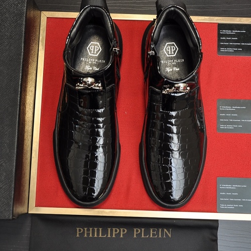 Replica Philipp Plein PP High Tops Shoes For Men #1026191 $88.00 USD for Wholesale