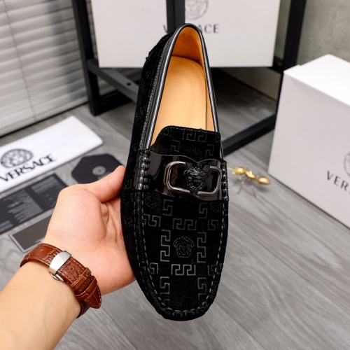 Replica Versace Leather Shoes For Men #1026227 $68.00 USD for Wholesale
