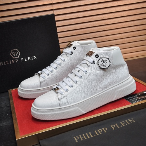 Replica Philipp Plein PP High Tops Shoes For Men #1026275, $88.00 USD, [ITEM#1026275], Replica Philipp Plein PP High Tops Shoes outlet from China