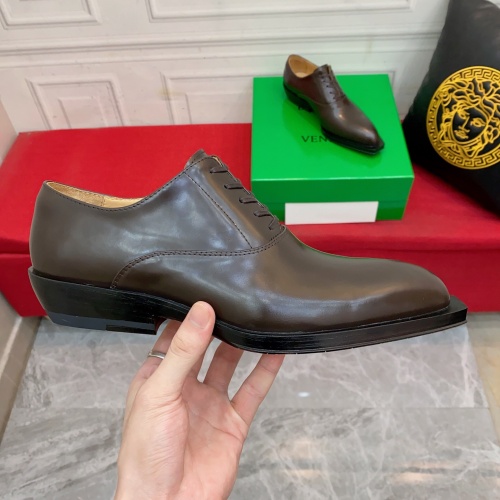 Replica Bottega Veneta BV Leather Shoes For Men #1026278 $122.00 USD for Wholesale