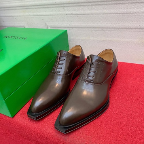 Replica Bottega Veneta BV Leather Shoes For Men #1026278 $122.00 USD for Wholesale