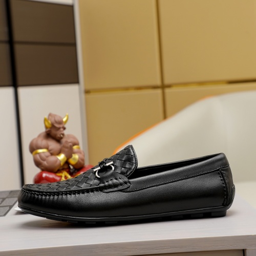 Replica Bottega Veneta BV Leather Shoes For Men #1026890 $72.00 USD for Wholesale
