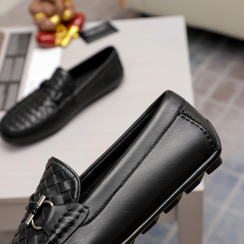 Replica Bottega Veneta BV Leather Shoes For Men #1026890 $72.00 USD for Wholesale