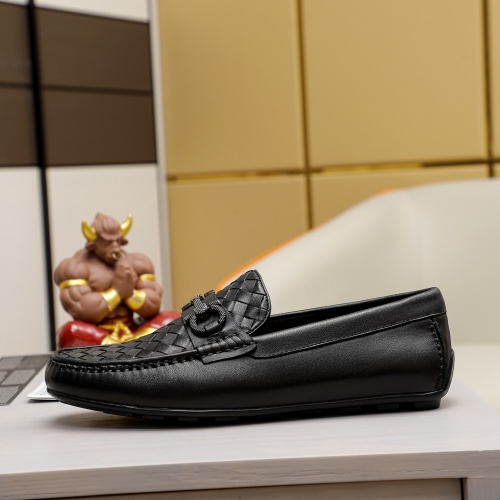 Replica Bottega Veneta BV Leather Shoes For Men #1026891 $72.00 USD for Wholesale