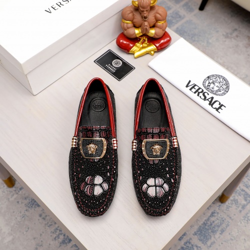 Replica Versace Leather Shoes For Men #1026894 $68.00 USD for Wholesale