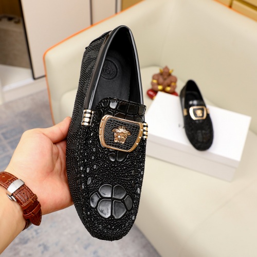 Replica Versace Leather Shoes For Men #1026895 $68.00 USD for Wholesale