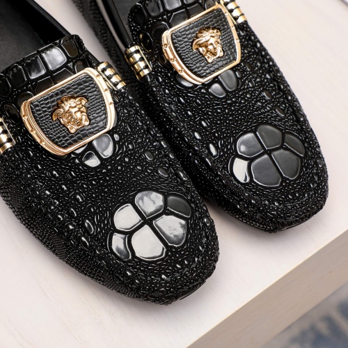 Replica Versace Leather Shoes For Men #1026895 $68.00 USD for Wholesale