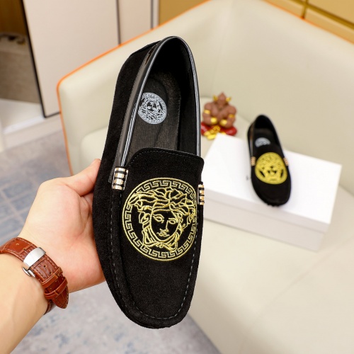 Replica Versace Leather Shoes For Men #1026897 $68.00 USD for Wholesale