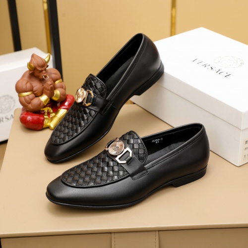 Replica Versace Leather Shoes For Men #1026903, $80.00 USD, [ITEM#1026903], Replica Versace Leather Shoes outlet from China
