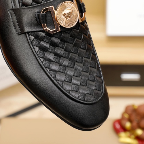 Replica Versace Leather Shoes For Men #1026903 $80.00 USD for Wholesale