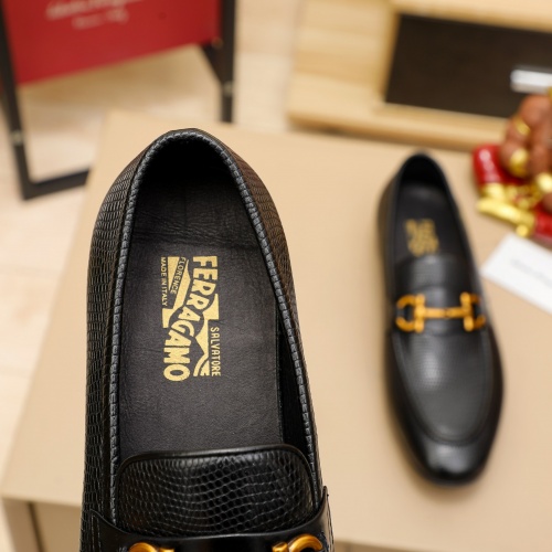 Replica Salvatore Ferragamo Leather Shoes For Men #1026905 $80.00 USD for Wholesale