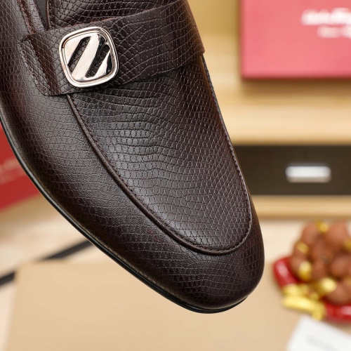 Replica Salvatore Ferragamo Leather Shoes For Men #1026906 $80.00 USD for Wholesale
