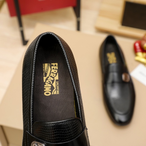 Replica Salvatore Ferragamo Leather Shoes For Men #1026907 $80.00 USD for Wholesale