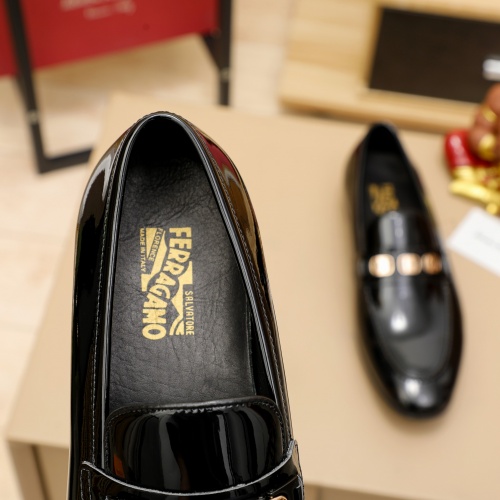 Replica Salvatore Ferragamo Leather Shoes For Men #1026910 $80.00 USD for Wholesale
