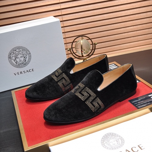 Replica Versace Leather Shoes For Men #1026987, $98.00 USD, [ITEM#1026987], Replica Versace Leather Shoes outlet from China