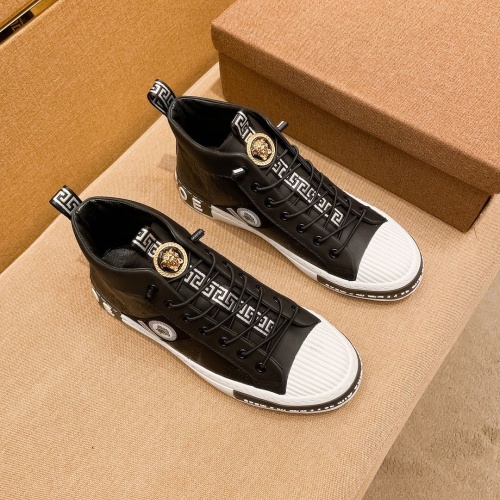 Replica Versace High Tops Shoes For Men #1027029 $80.00 USD for Wholesale