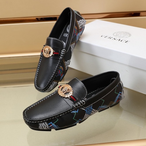 Replica Versace Leather Shoes For Men #1027033, $85.00 USD, [ITEM#1027033], Replica Versace Leather Shoes outlet from China