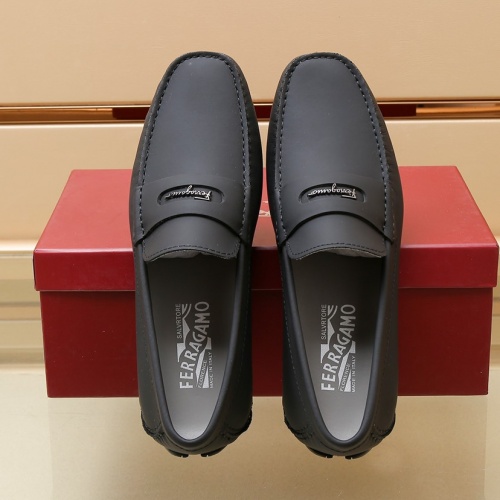 Replica Salvatore Ferragamo Leather Shoes For Men #1027039 $100.00 USD for Wholesale
