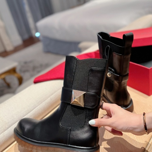 Replica Valentino Boots For Women #1027334 $100.00 USD for Wholesale