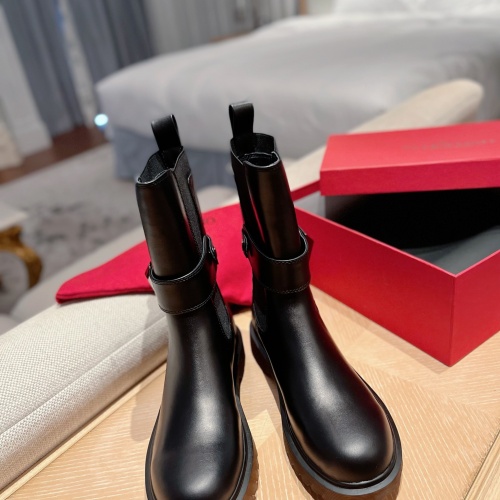 Replica Valentino Boots For Women #1027335 $100.00 USD for Wholesale