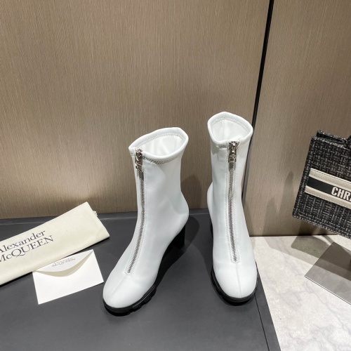 Replica Alexander McQueen Boots For Women #1027524 $100.00 USD for Wholesale