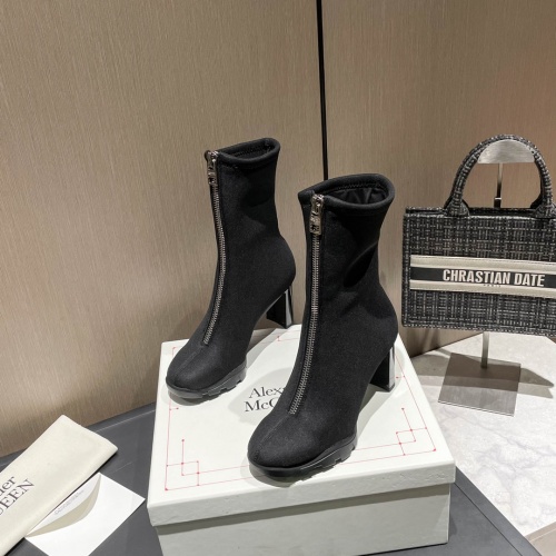 Replica Alexander McQueen Boots For Women #1027525, $100.00 USD, [ITEM#1027525], Replica Alexander McQueen Boots outlet from China