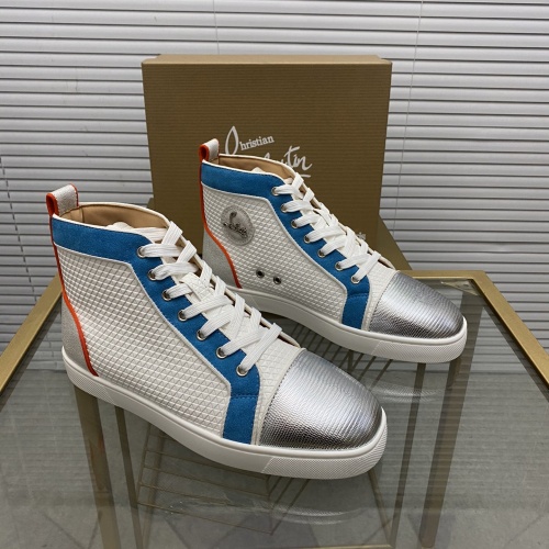 Replica Christian Louboutin High Top Shoes For Men #1027677, $105.00 USD, [ITEM#1027677], Replica Christian Louboutin High Top Shoes outlet from China