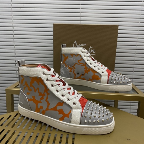 Replica Christian Louboutin High Top Shoes For Men #1027679, $105.00 USD, [ITEM#1027679], Replica Christian Louboutin High Top Shoes outlet from China