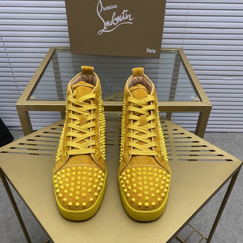 Replica Christian Louboutin High Top Shoes For Men #1027681 $105.00 USD for Wholesale