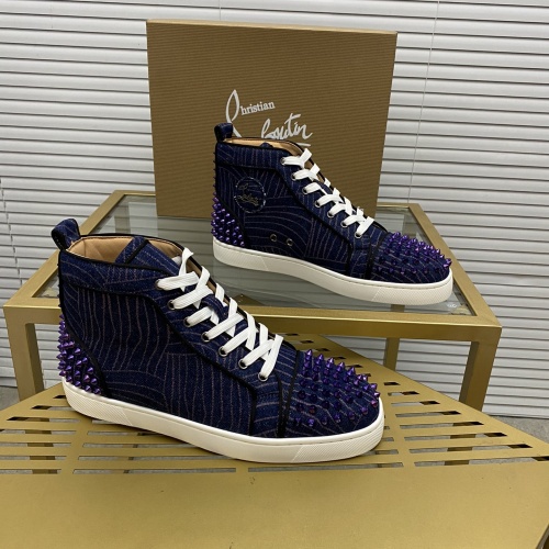 Replica Christian Louboutin High Top Shoes For Men #1027690, $108.00 USD, [ITEM#1027690], Replica Christian Louboutin High Top Shoes outlet from China